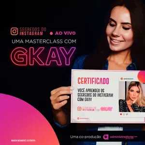 Capa: Baixar Curso Gkay: Segredos do Instagram Download Completo