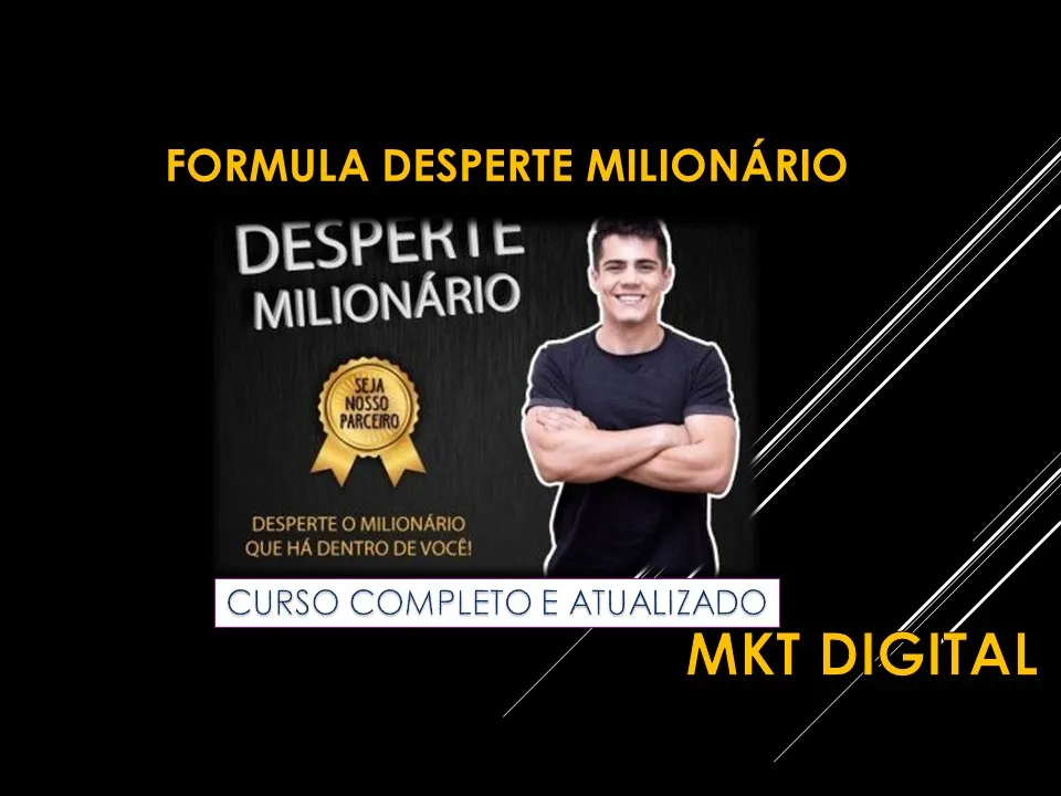 Capa: Fórmula Desperte Milionário Download: Curso Gabriel Florani Completo