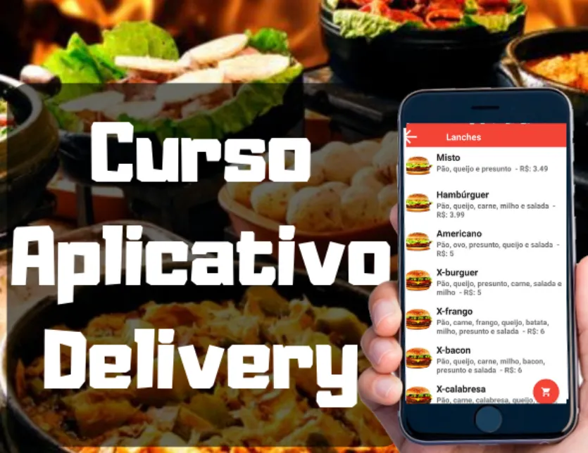 Capa: Curso Aplicativo Delivery Deivid Rothen: Download Rápido