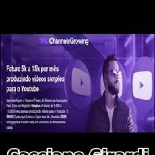 Capa: Baixar Channels Club Cassiano Girardi: Lucros 5-15K/mês Vídeos YouTube