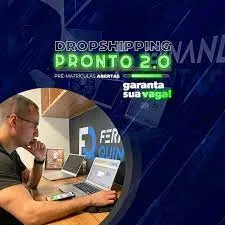 Capa: Dropshipping Pronto 2.0 Download: Lucro R$ 168 mil