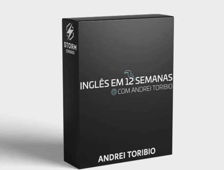 Capa: Inglês em 12 Semanas Andrei Toribio: Baixar Curso Completo