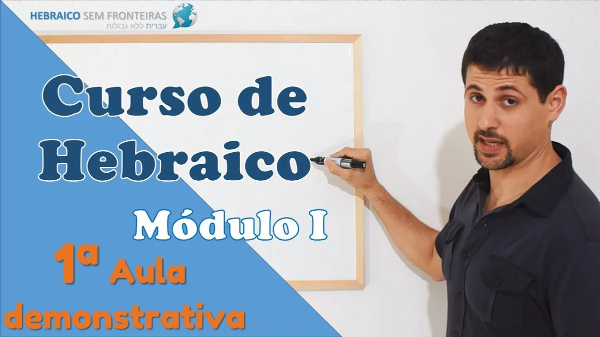 Capa: Baixar Curso de Hebraico Completo: Aprenda o Idioma Sagrado Agora!