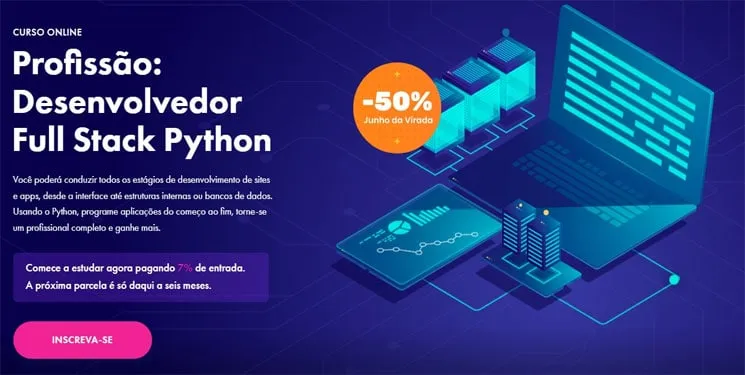 Capa: Profissão Desenvolvedor Full Stack Python: Baixar Curso Completo EBAC