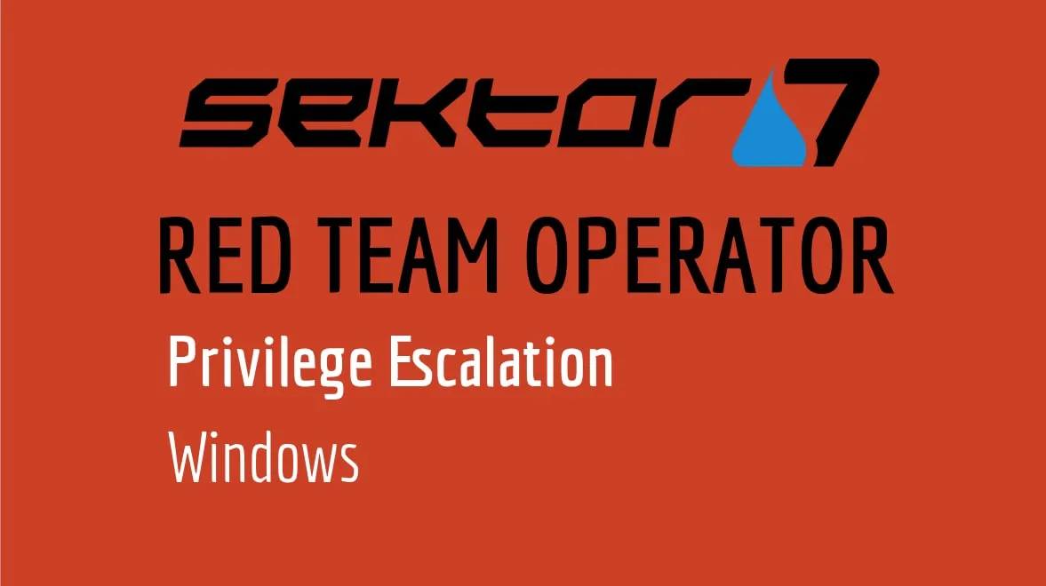 Capa: Sektor7 RED TEAM Operator: Baixar Curso Completo 2024
