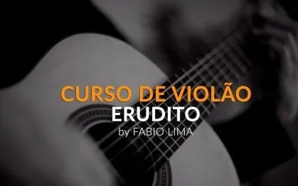 Capa: Curso Violão Erudito Fábio Lima: Download Oficial Completo