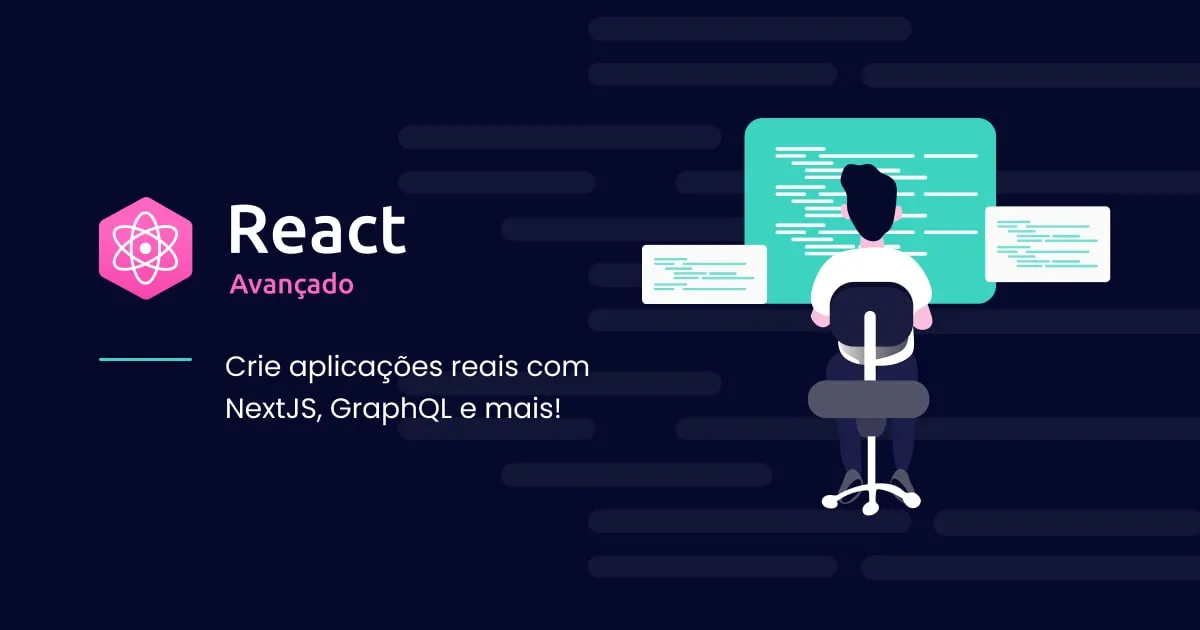 Capa: React Avançado: Baixe Curso NextJS, GraphQL, TypeScript