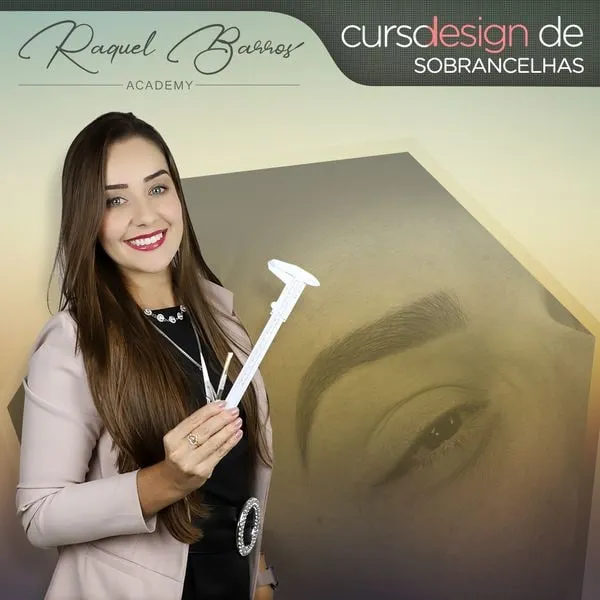 Capa: Design de Sobrancelhas Raquel Barros: Baixe o Curso Completo