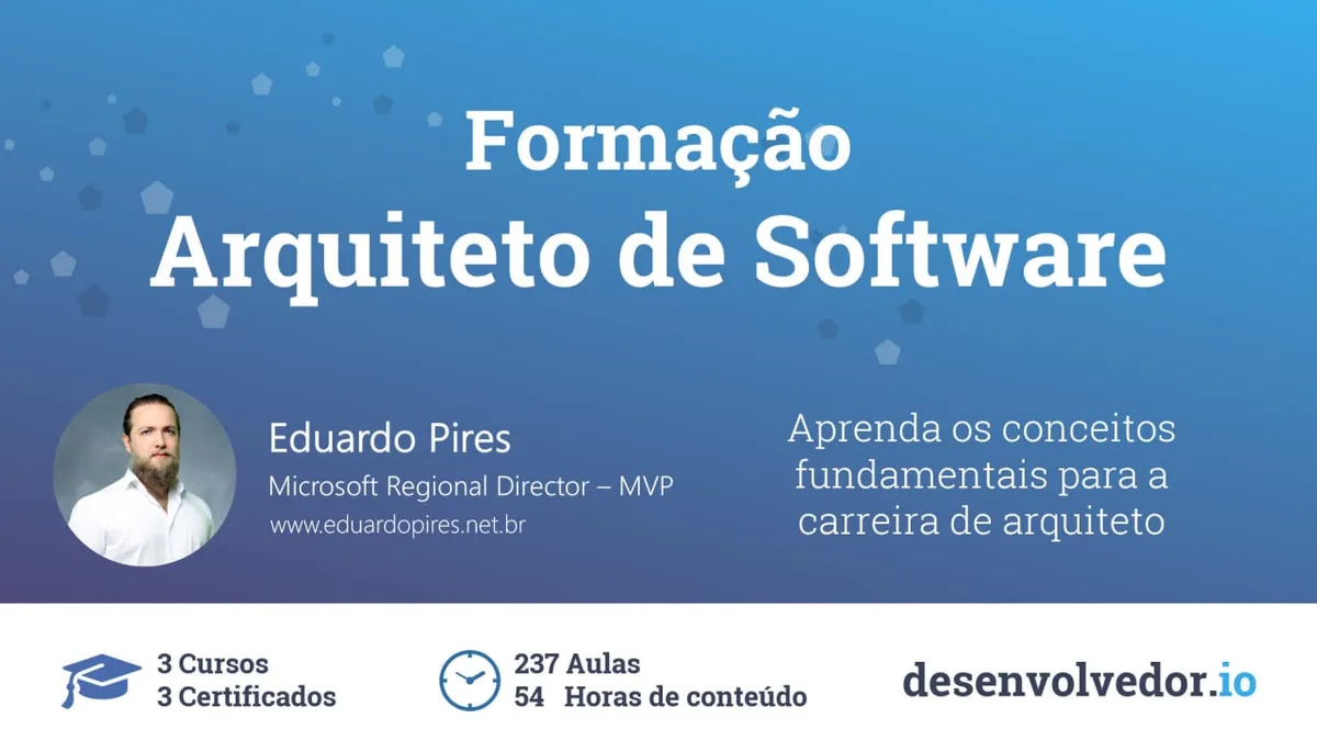 Capa: Formação Arquiteto de Software: Baixar Curso Completo 2020