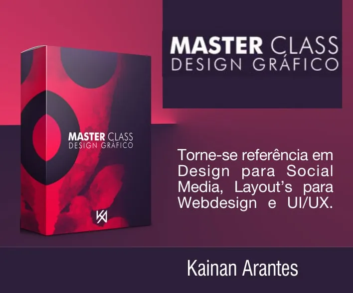 Capa: Master Class Design Gráfico Kainan Arantes: Download Definitivo!