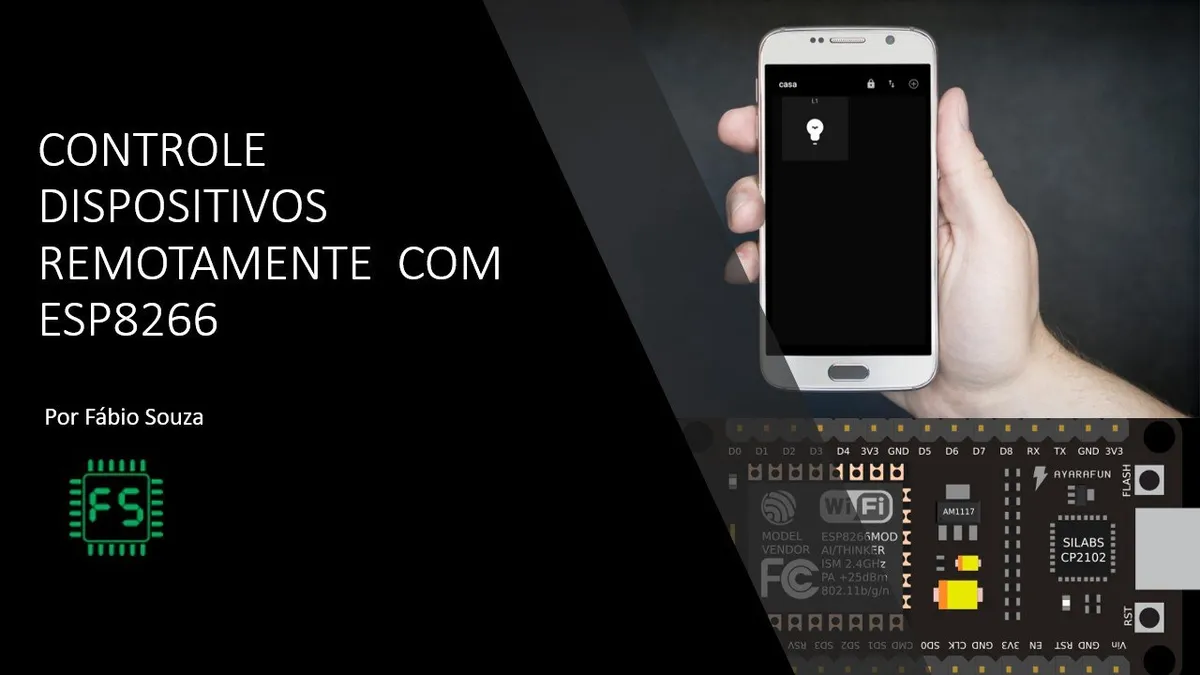 Capa: ESP8266: Baixe o Curso Completo de IoT e Sistemas Embarcados