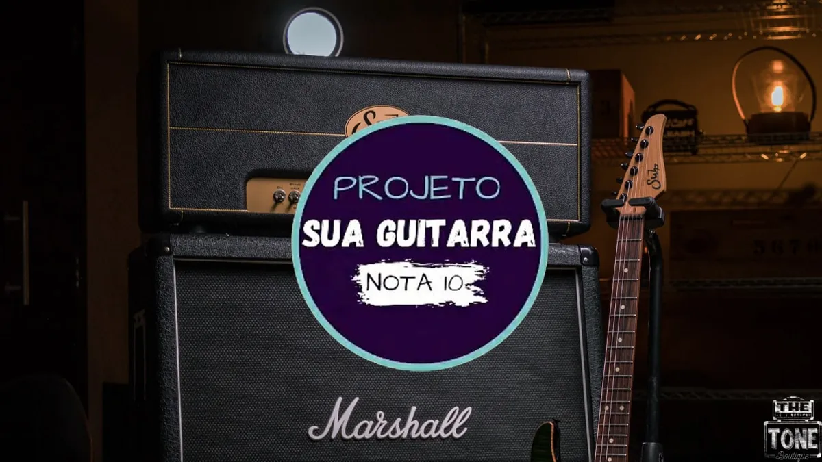 Capa: Projeto Sua Guitarra Nota 10: Baixar Curso Completo Antonio Brunetti