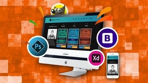Capa: Web Design Completo: Baixe Adobe XD, Bootstrap, GIMP e Mais!