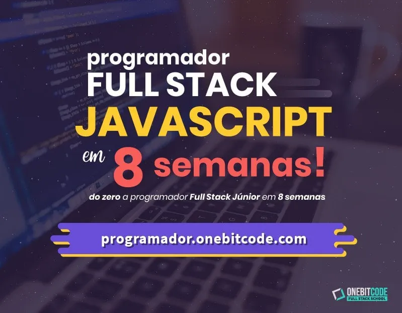 Capa: Baixar Programador FullStack Javascript em 8 Semanas – OneBitCode