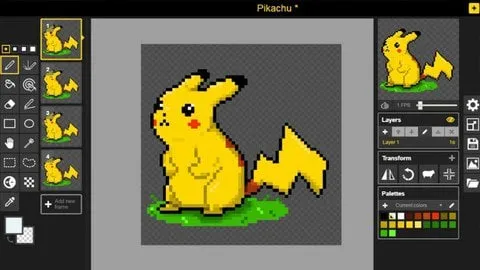 Capa: Baixar Curso Pixel Art Piskel por Yuri Medeiros: Download Completo