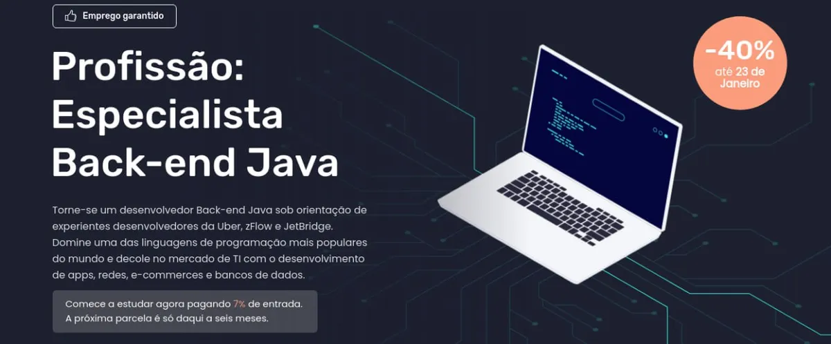 Capa: Profissão Especialista Back-End Java: Baixar Curso Completo EBAC