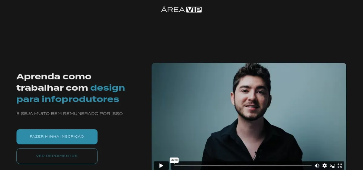 Capa: Baixar Área Vip Andre Amaral: Domine o Design para Infoprodutores