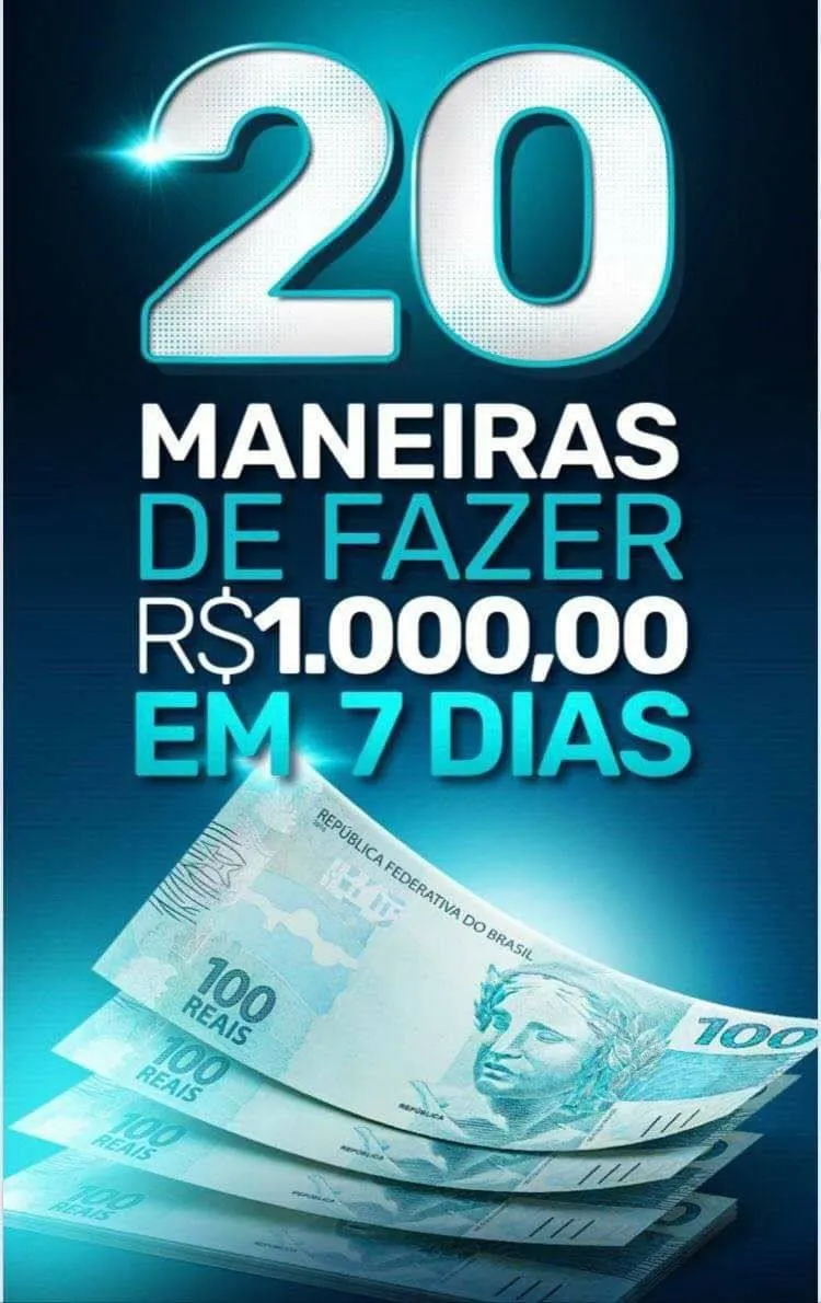 Capa: Baixar Curso: 20 Maneiras de Fazer R$1.000 em 7 Dias