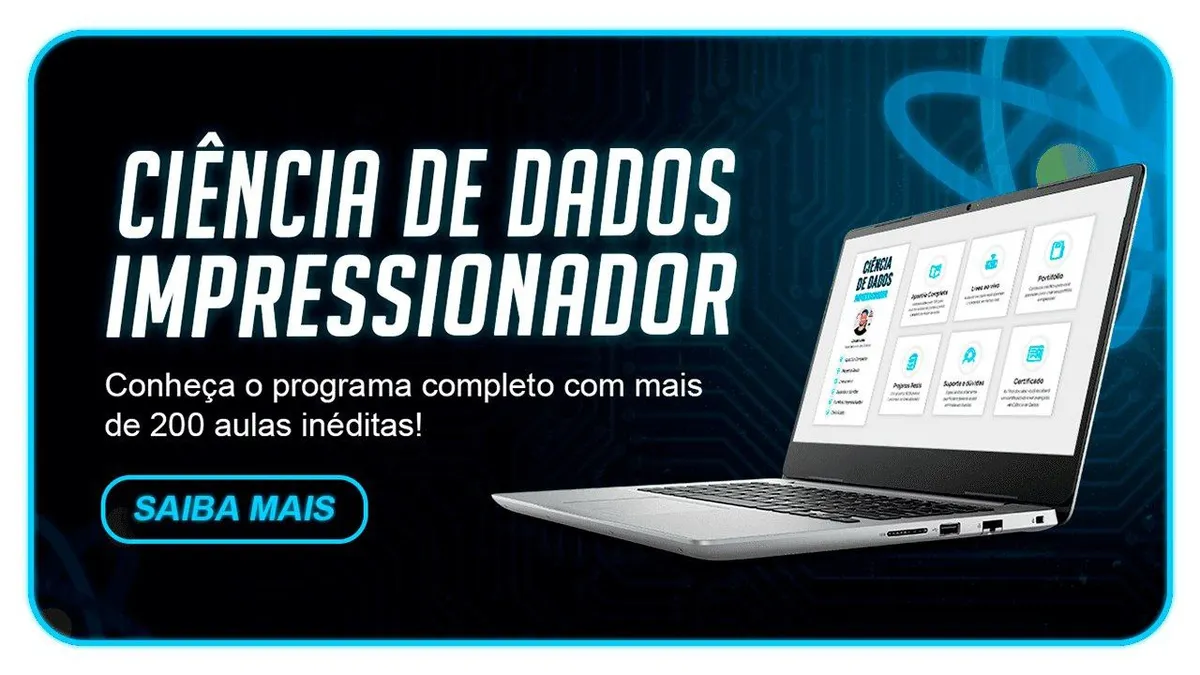Capa: Baixar Ciência de Dados 2024: Curso Completo 72h (Download)
