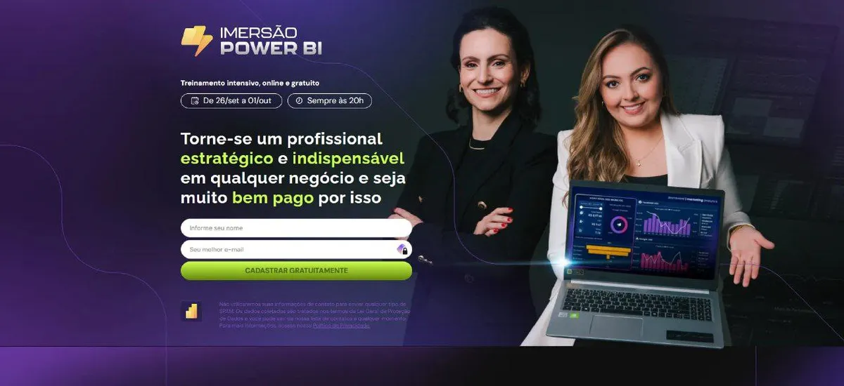 Capa: Baixar Imersão Power BI com Karine Lago e Letícia Smirelli Completo