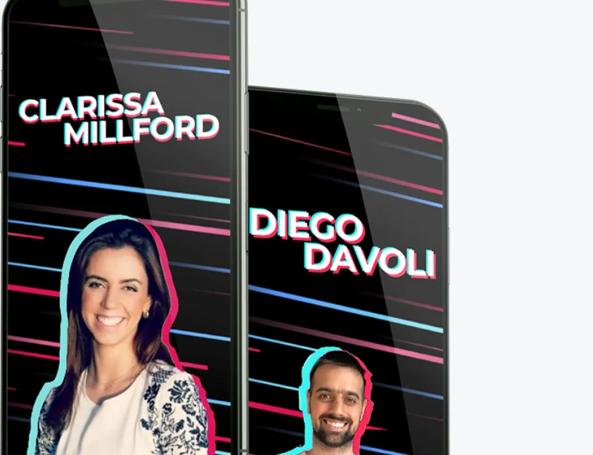 Capa: Academia de Tiktokers: Baixe o Curso Completo de Diego Dávila e Clarissa Milford